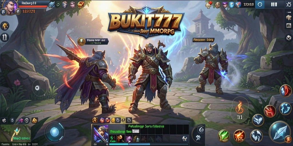 Tampilan gameplay seru di BUKIT777 yang menampilkan aksi pertarungan.