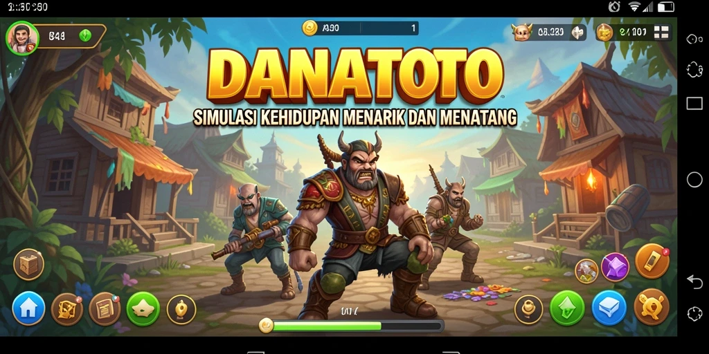 Tampilan gameplay <strong>DANATOTO</strong> yang menarik dan imersif dalam dunia simulasi.