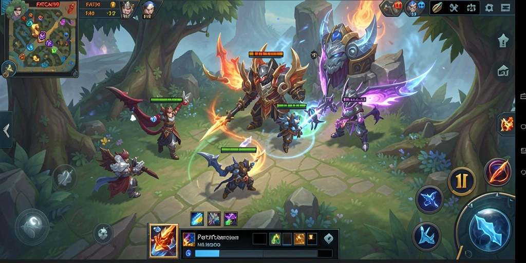 Screenshot gameplay menunjukkan petualangan seru di dunia MMORPG.