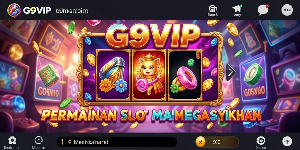 Screenshot menunjukkan gameplay menarik G9VIP di dunia slot.