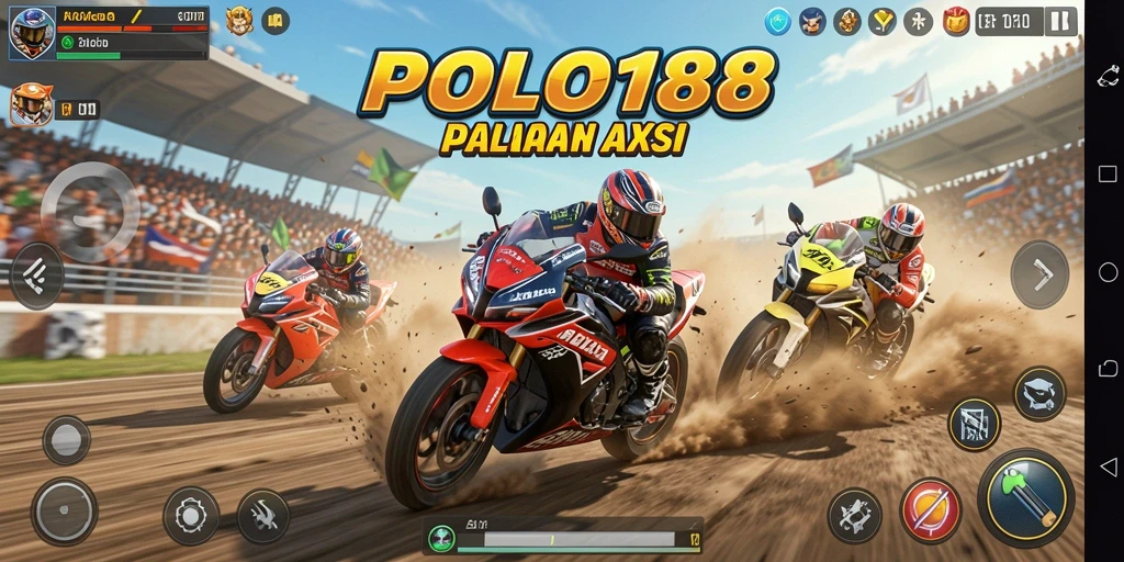 Gameplay seru balapan motor dengan visual yang menawan.