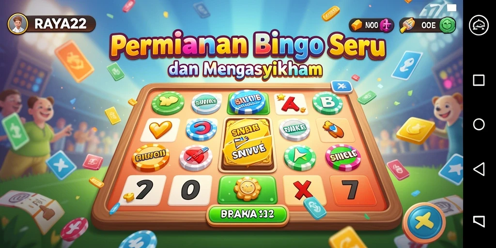 Screenshot gameplay RAYA22 yang menampilkan keseruan bermain Bingo.