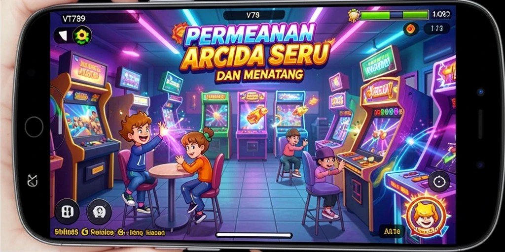 Tampilan gameplay seru dari game Arcade VT789, penuh tantangan dan kesenangan.